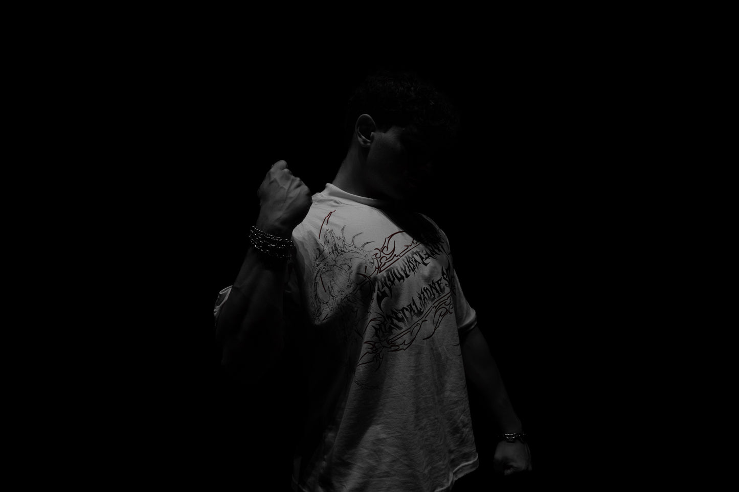 Camiseta Oversized Branca - Skull Crusher