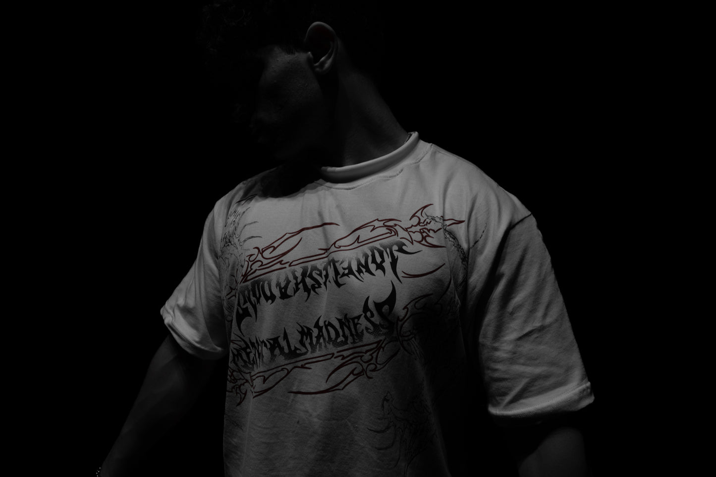 Camiseta Oversized Branca - Skull Crusher