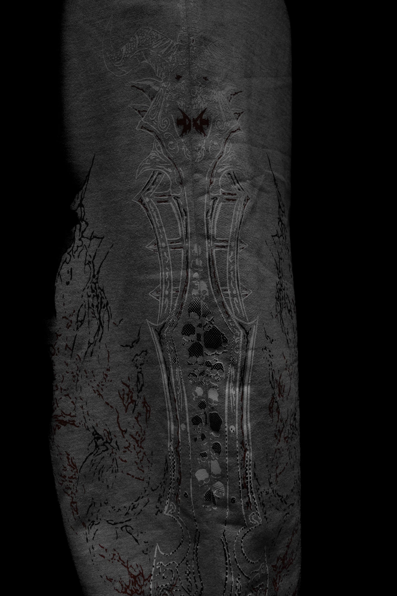 Calça Cargo Premium Moletom Cinza - Skull Crusher