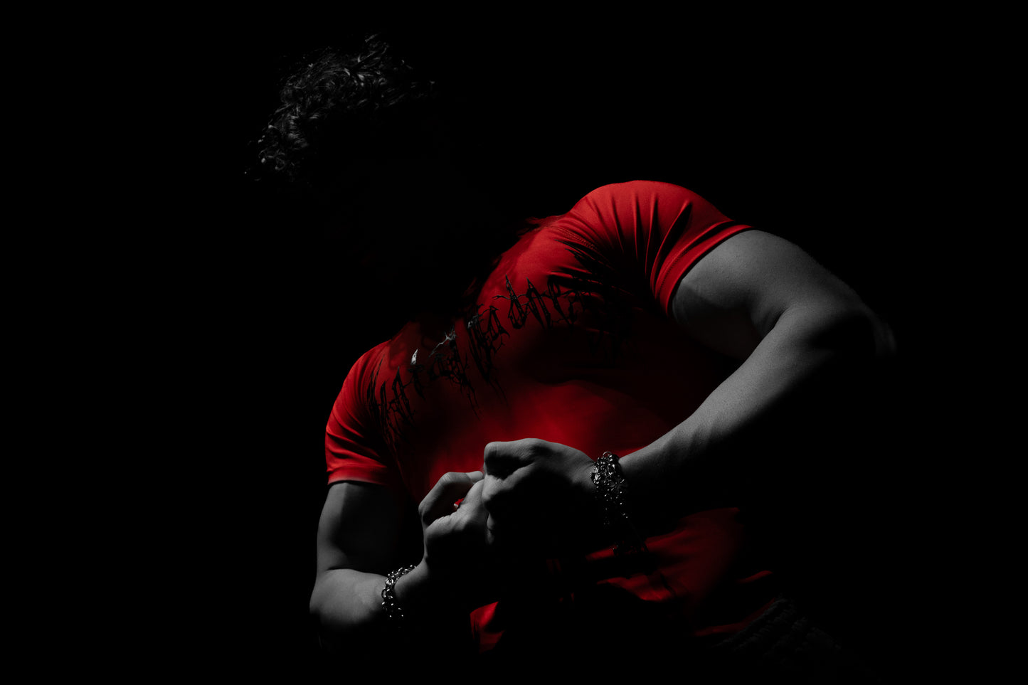 Camiseta De Compressão Vermelha - MM Basic Drop